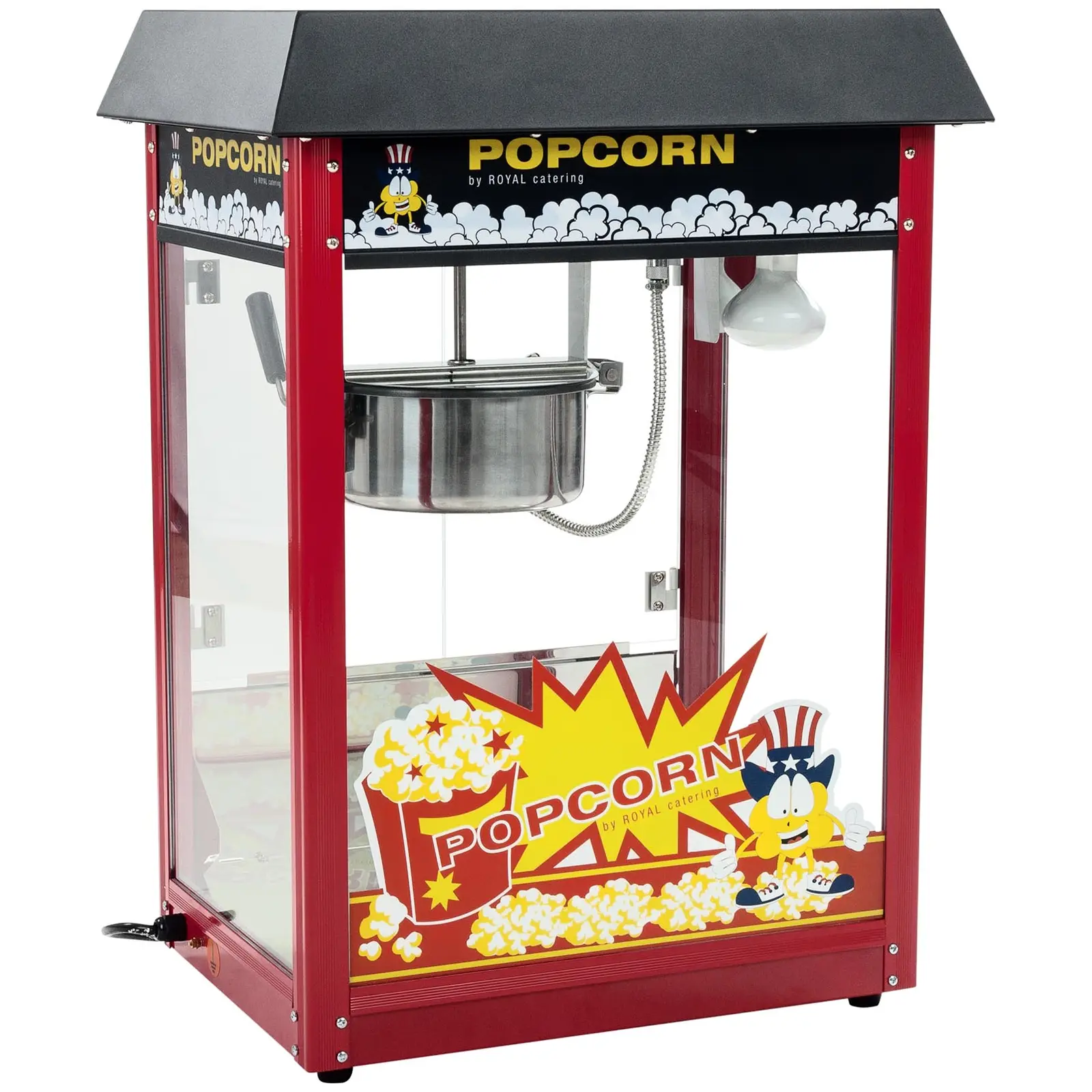 Popcorn készítő gép - fekete tető