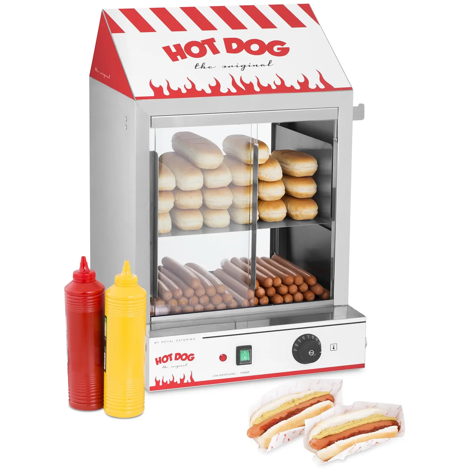 Hot dog gőzölő - 2.000 W