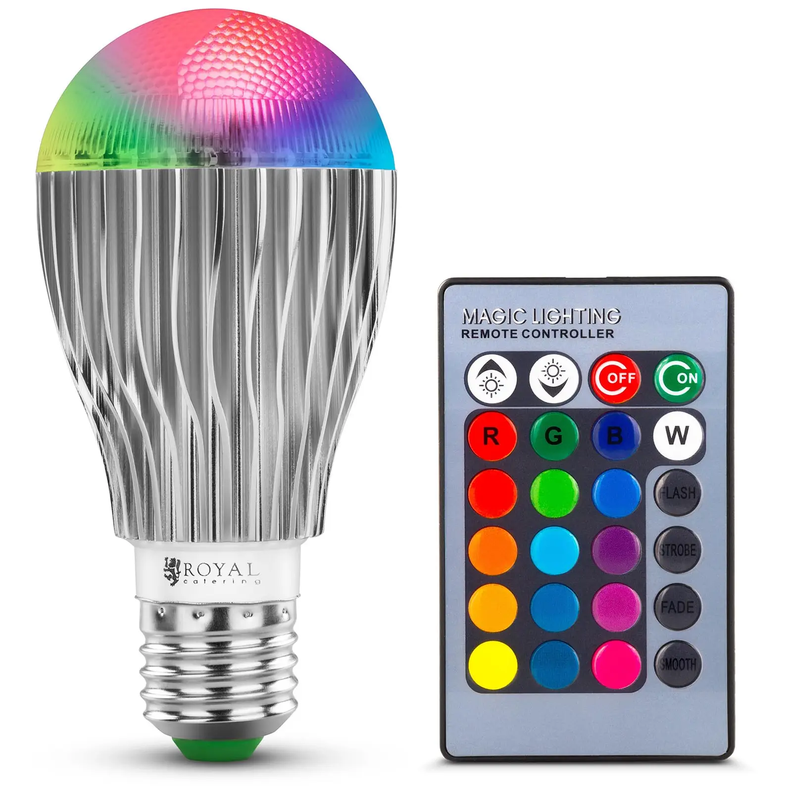 RGB LED lámpa távirányítóval - 16 színbeállítás - 5 W