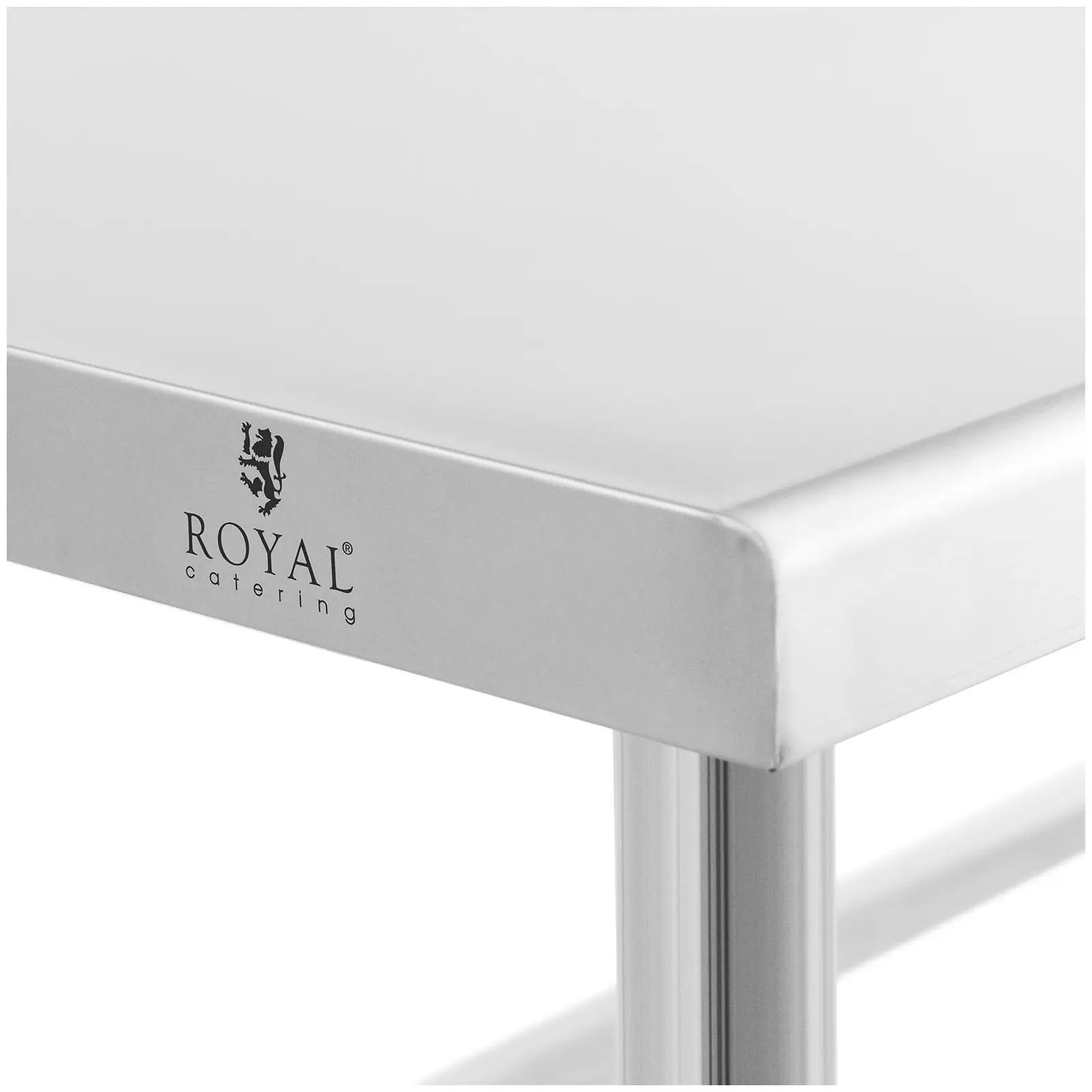 Rozsdamentes acél asztal - 100 x 90 cm - teherbírás 93 kg - Royal Catering