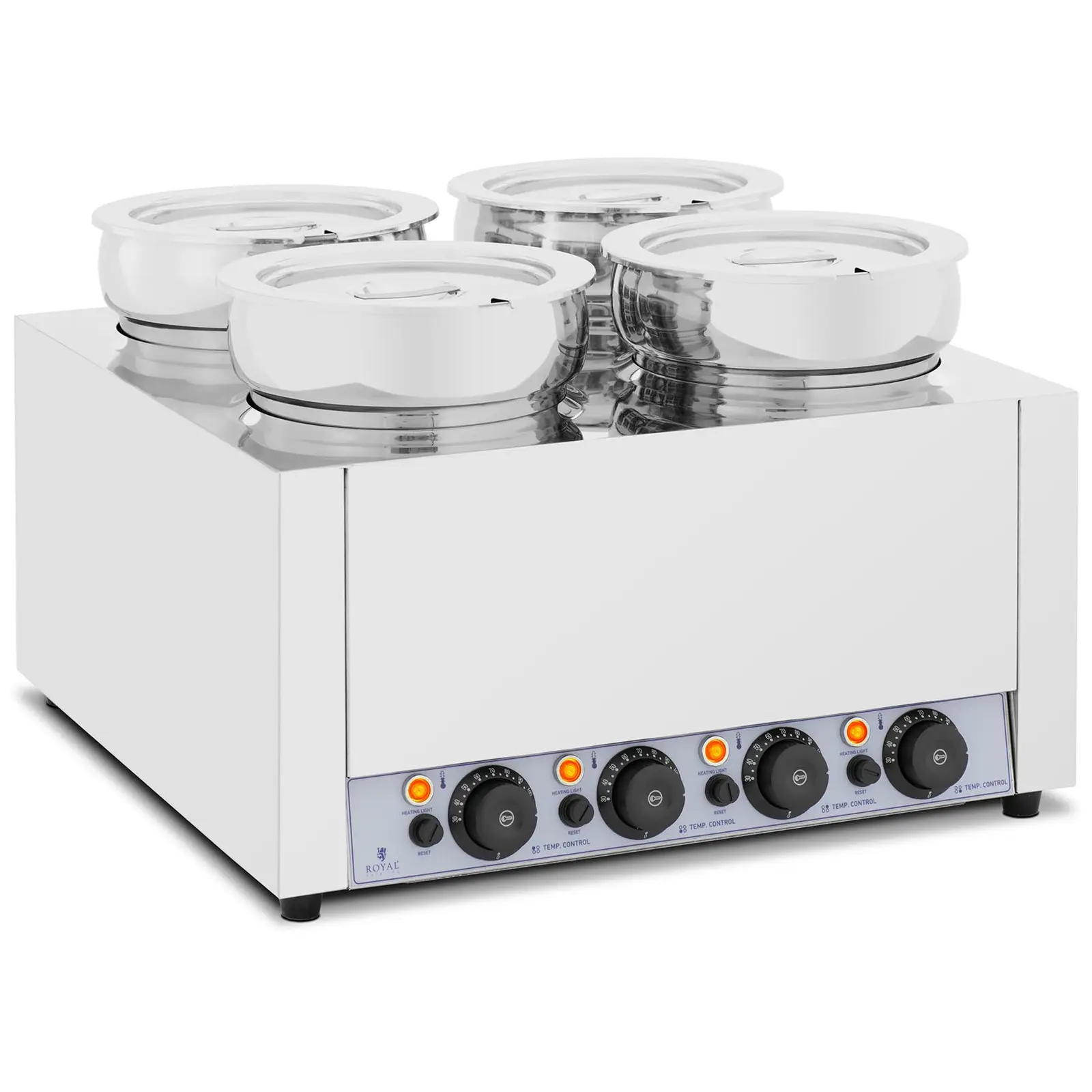 Bain Marie - 28 l - 2000 W - fényes - Royal Catering