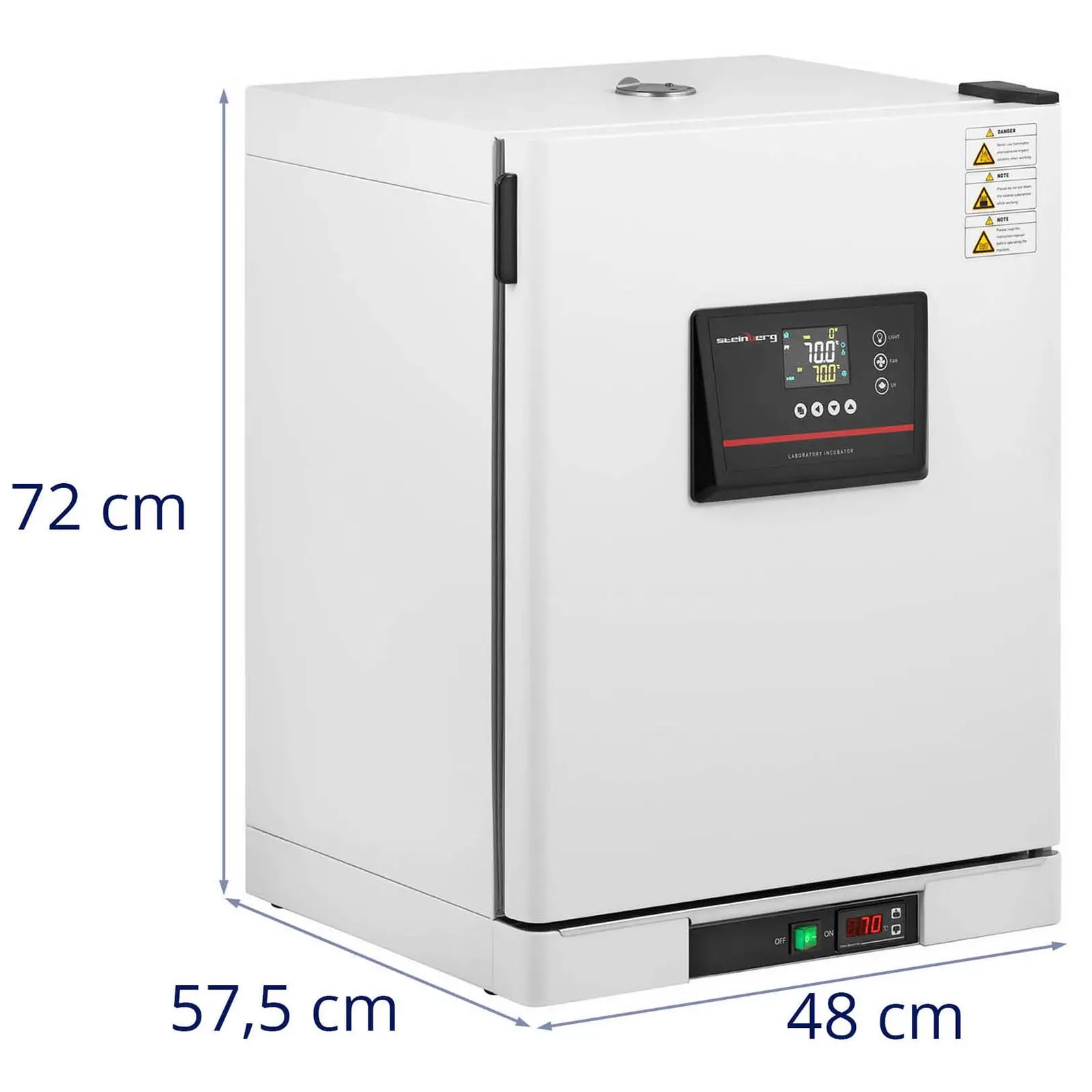 Laboratóriumi inkubátor - 70 °C-ig - 65 l - légkeringés