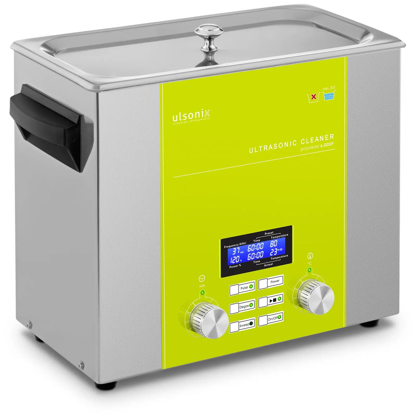 Ultrahangos tisztító - 6 liter - Degas - Sweep - Puls