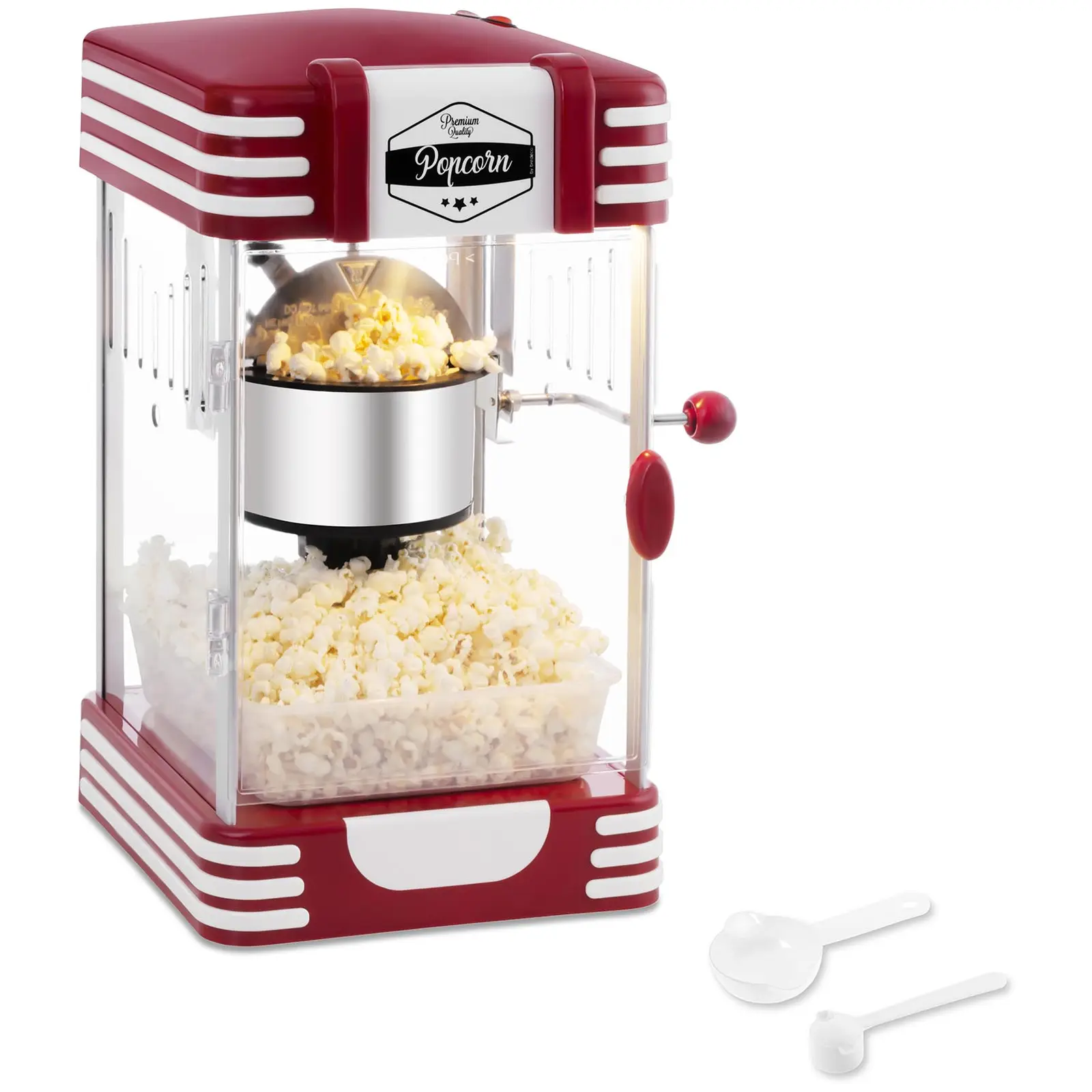 Popcorn készítő gép - 50-es évekbeli retro design - piros