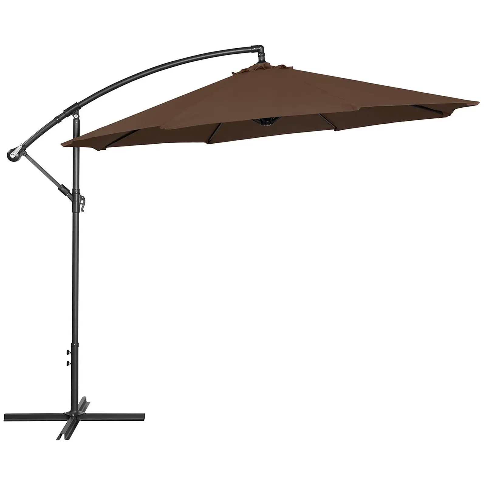Lámpa formájú napernyő - Barna - kerek - Ø 300 cm - dönthető
