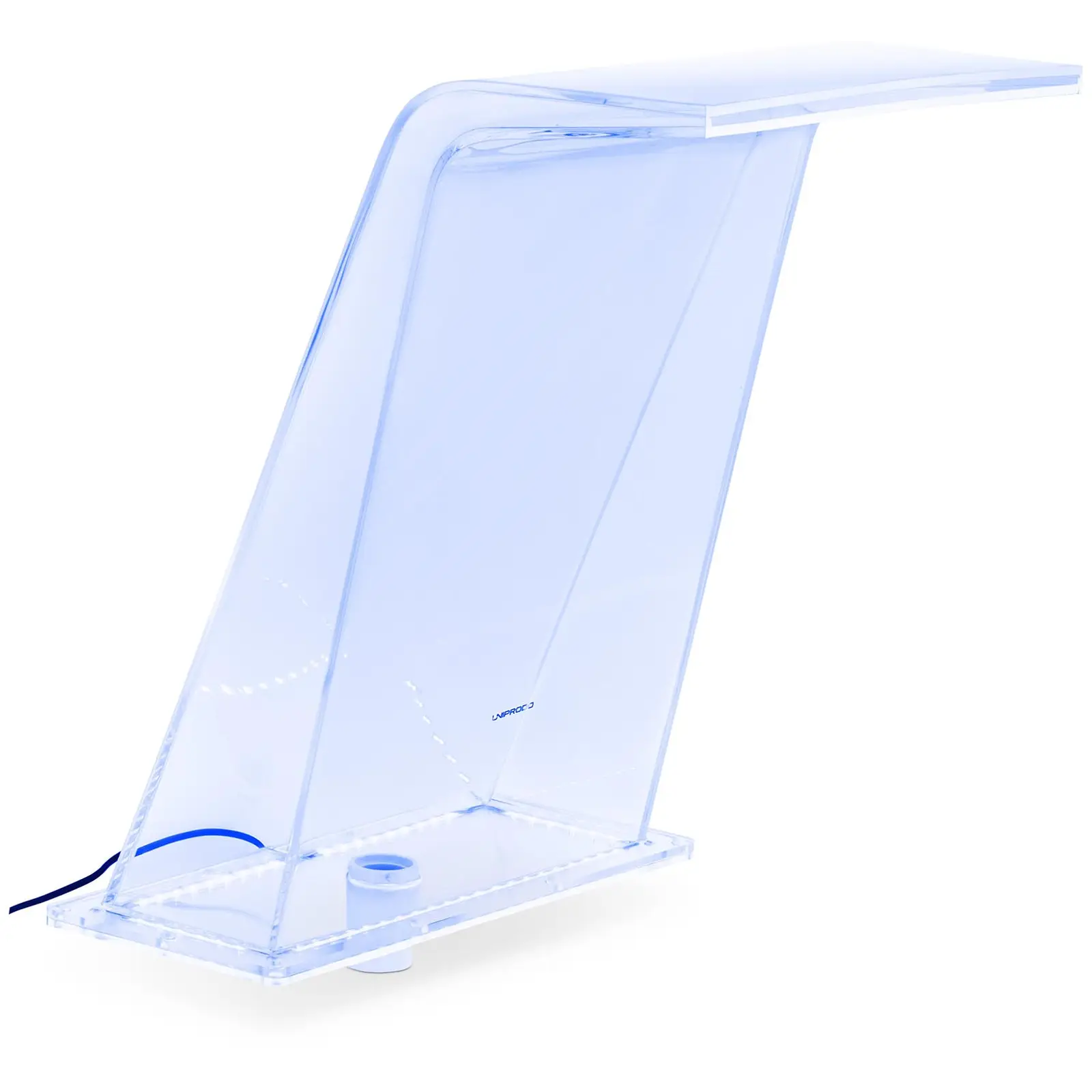 Medence szökőkút - 45 cm - LED világítás - kék / fehér